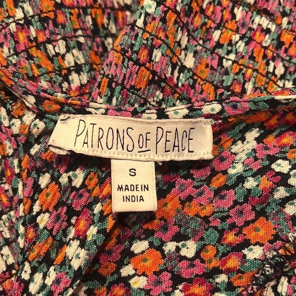 Patrons Of Peace Floral Print Dress Sz- S - Picture 8 of 9